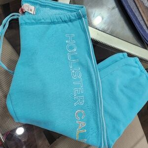 Y2k Hollister Low Rise Capri Aqua Sweatpants Size M